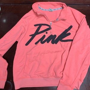 Pink half zip